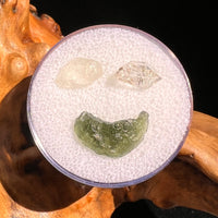 Moldavite, Phenakite, & Herkimer Diamond #124-Moldavite Life