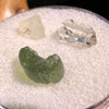 Moldavite, Phenakite, & Herkimer Diamond #127-Moldavite Life