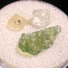 Moldavite, Phenakite, & Herkimer Diamond #128-Moldavite Life