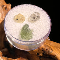 Moldavite, Phenakite, & Herkimer Diamond #131-Moldavite Life