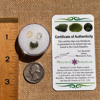 Moldavite, Phenakite, & Herkimer Diamond #135-Moldavite Life