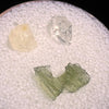 Moldavite, Phenakite, & Herkimer Diamond #136-Moldavite Life