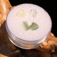 Moldavite, Phenakite, & Herkimer Diamond #136-Moldavite Life