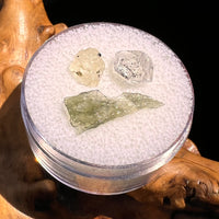 Moldavite, Phenakite, & Herkimer Diamond #138-Moldavite Life