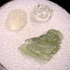 Moldavite, Phenakite, & Herkimer Diamond #139-Moldavite Life