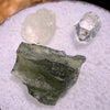 Moldavite, Phenakite, & Herkimer Diamond #49-Moldavite Life