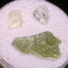 Moldavite, Phenakite, & Herkimer Diamond #54-Moldavite Life