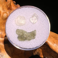 Moldavite, Phenakite, & Herkimer Diamond #56-Moldavite Life