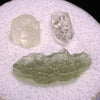 Moldavite, Phenakite, & Herkimer Diamond #57-Moldavite Life