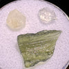 Moldavite, Phenakite, & Herkimer Diamond #63-Moldavite Life