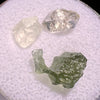 Moldavite, Phenakite, & Herkimer Diamond #66-Moldavite Life