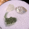 Moldavite, Phenakite, & Herkimer Diamond #66-Moldavite Life