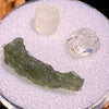 Moldavite, Phenakite, & Herkimer Diamond #67-Moldavite Life