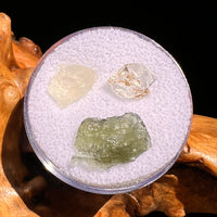 Moldavite, Phenakite, & Herkimer Diamond #70-Moldavite Life