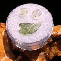Moldavite, Phenakite, & Herkimer Diamond #72-Moldavite Life