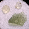 Moldavite, Phenakite, & Herkimer Diamond #79-Moldavite Life
