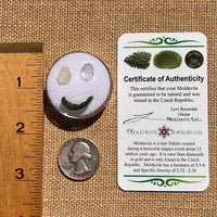 Moldavite, Phenakite, & Herkimer Diamond #82-Moldavite Life