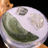 Moldavite, Phenakite, & Herkimer Diamond #85-Moldavite Life