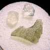 Moldavite, Phenakite, & Herkimer Diamond #87-Moldavite Life