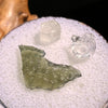 Moldavite, Phenakite, & Herkimer Diamond #87-Moldavite Life
