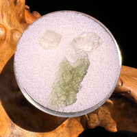 Moldavite, Phenakite, & Herkimer Diamond #90-Moldavite Life