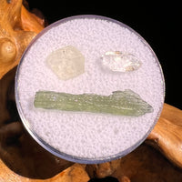 Moldavite, Phenakite, & Herkimer Diamond #92-Moldavite Life