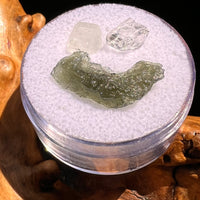 Moldavite, Phenakite, & Herkimer Diamond #95-Moldavite Life
