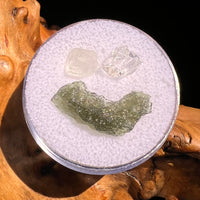 Moldavite, Phenakite, & Herkimer Diamond #95-Moldavite Life