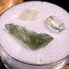 Moldavite, Phenakite, & Herkimer Diamond #96-Moldavite Life