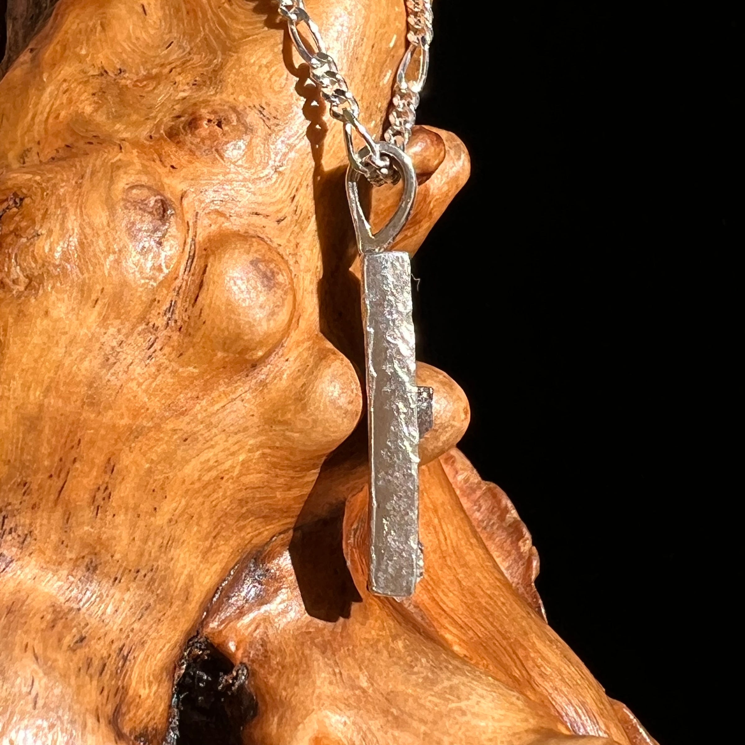 Moldavite Phenakite Meteorite Benitoite Herkimer Pendant Sterling #6771-Moldavite Life