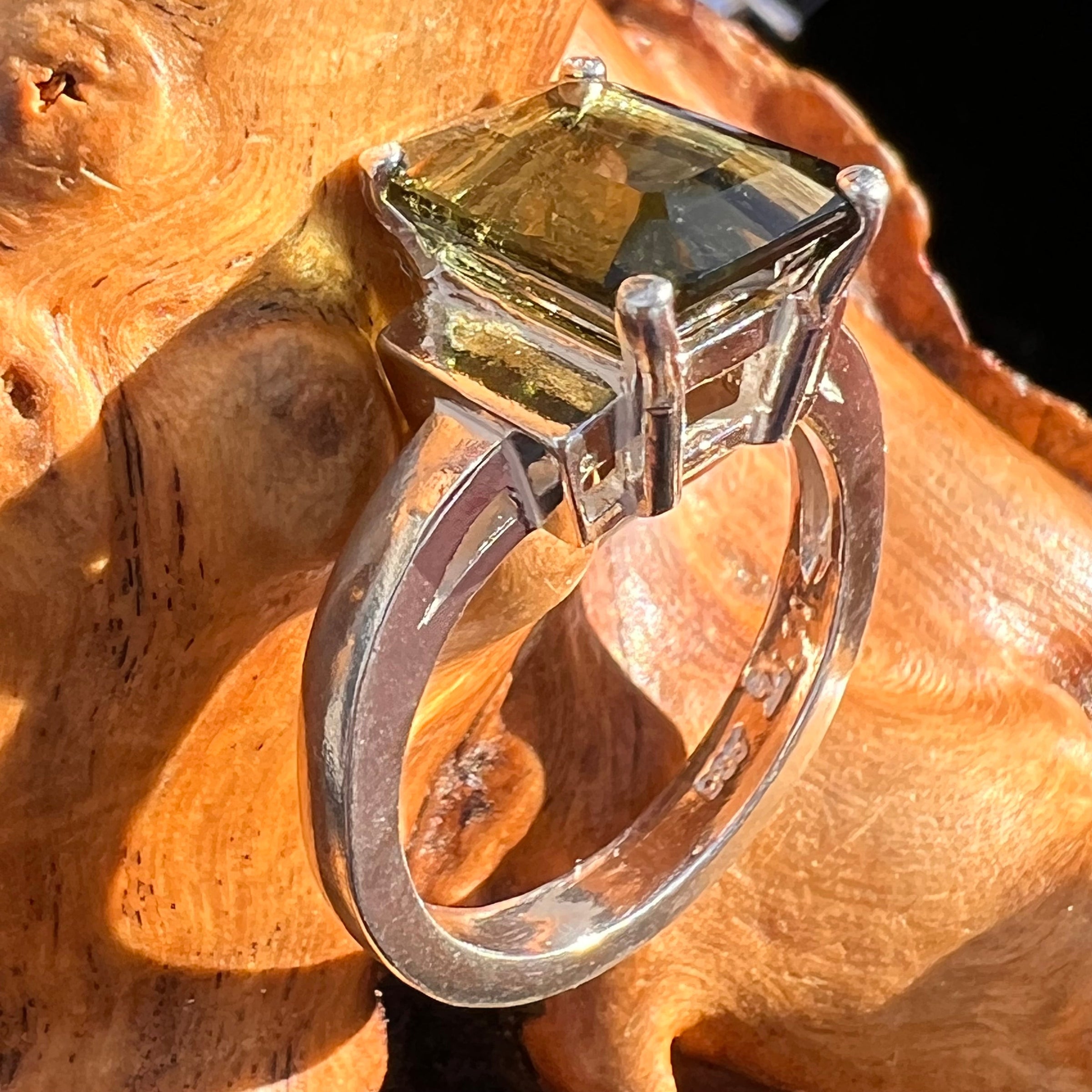 Moldavite Ring Sterling Silver #6119-Moldavite Life