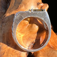 Moldavite Ring Sterling Silver Faceted #6112