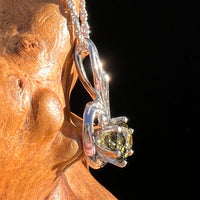 Moldavite Swirl Drop Pendant Sterling #7869-Moldavite Life