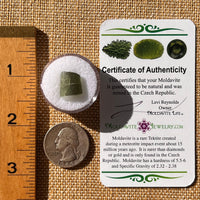 Moldavite Twin 0.8 grams #2258-Moldavite Life