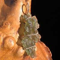 Moldavite Wire Wrapped Pendant 14k GF #8179-Moldavite Life