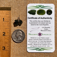 Moldavite Wire Wrapped Pendant 14k GF #8181-Moldavite Life