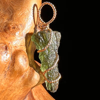 Moldavite Wire Wrapped Pendant 14k GF #8182-Moldavite Life