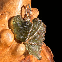 Moldavite Wire Wrapped Pendant 14k GF #8183-Moldavite Life