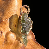 Moldavite Wire Wrapped Pendant 14k GF #8183-Moldavite Life