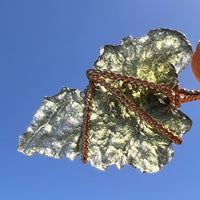 Moldavite Wire Wrapped Pendant 14k GF #8183-Moldavite Life