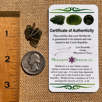 Moldavite Wire Wrapped Pendant 14k GF #8183-Moldavite Life