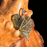 Moldavite Wire Wrapped Pendant 14k GF #8183-Moldavite Life