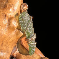 Moldavite Wire Wrapped Pendant 14k GF #8184-Moldavite Life