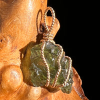 Moldavite Wire Wrapped Pendant 14k GF #8185-Moldavite Life