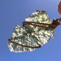 Moldavite Wire Wrapped Pendant 14k GF #8186-Moldavite Life