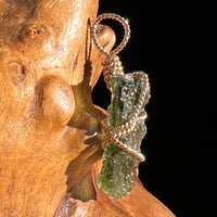 Moldavite Wire Wrapped Pendant 14k GF #8187-Moldavite Life
