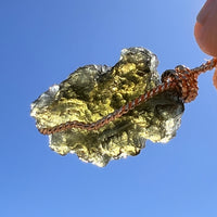 Moldavite Wire Wrapped Pendant 14k GF #8325-Moldavite Life