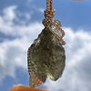 Moldavite Wire Wrapped Pendant Sterling Silver #5290-Moldavite Life