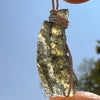 Moldavite Wire Wrapped Pendant Sterling Silver #5457-Moldavite Life