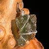 Moldavite Wire Wrapped Pendant Sterling Silver #5703-Moldavite Life